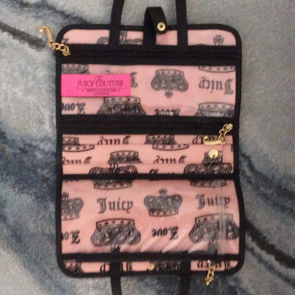 Vtg Y2K Juicy Couture Mon Amour Makeup/Cosmetic/Toiletry Travel Bag w/Handles - Picture 6 of 11